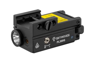 Latarka taktyczna 300 lm z celownikiem laserowym green