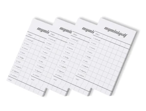 Mini golf scorepad 50
